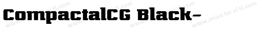 CompactalCG Black字体转换